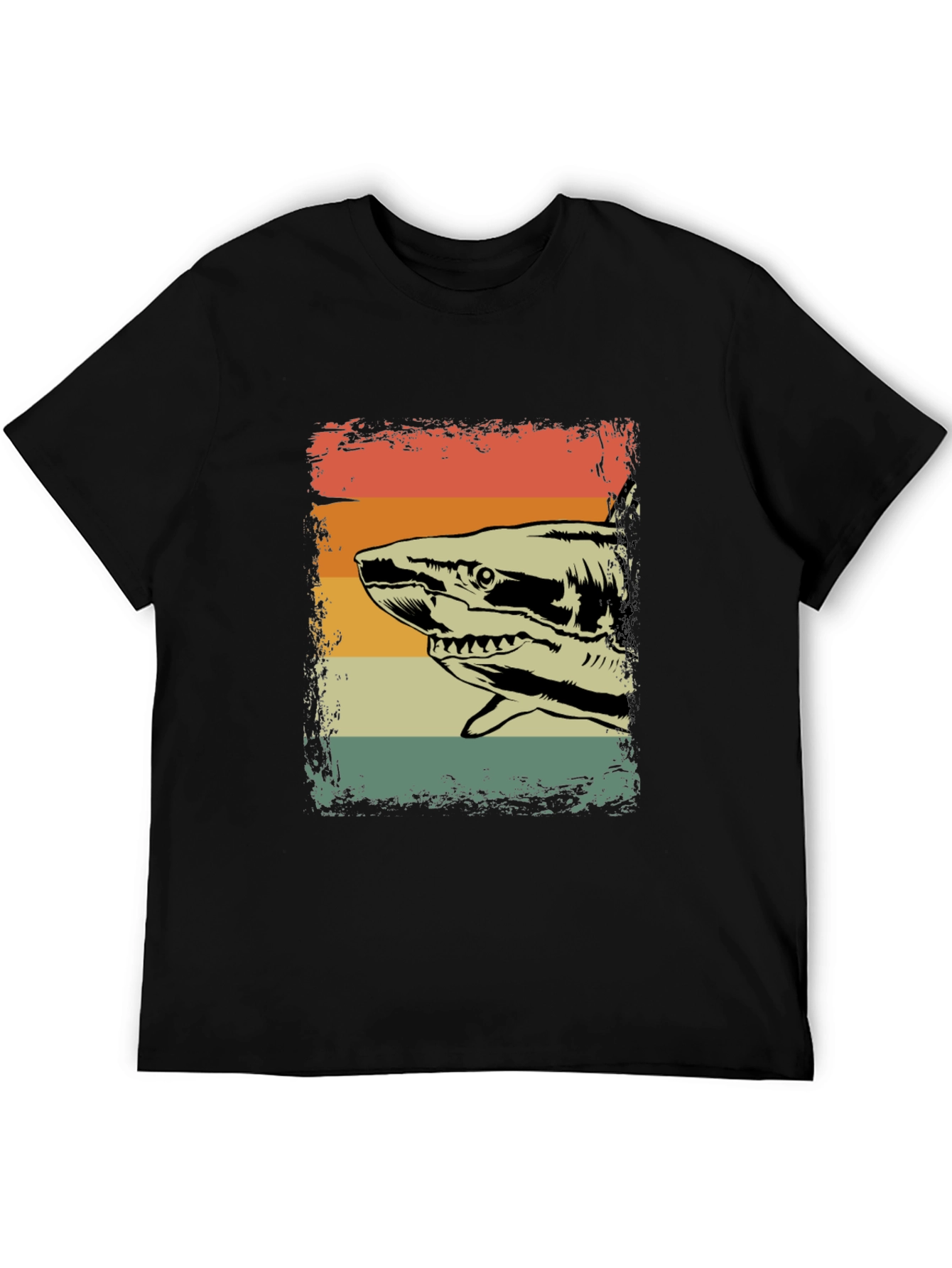 Vintage Shark Graphic Tee - Retro Style