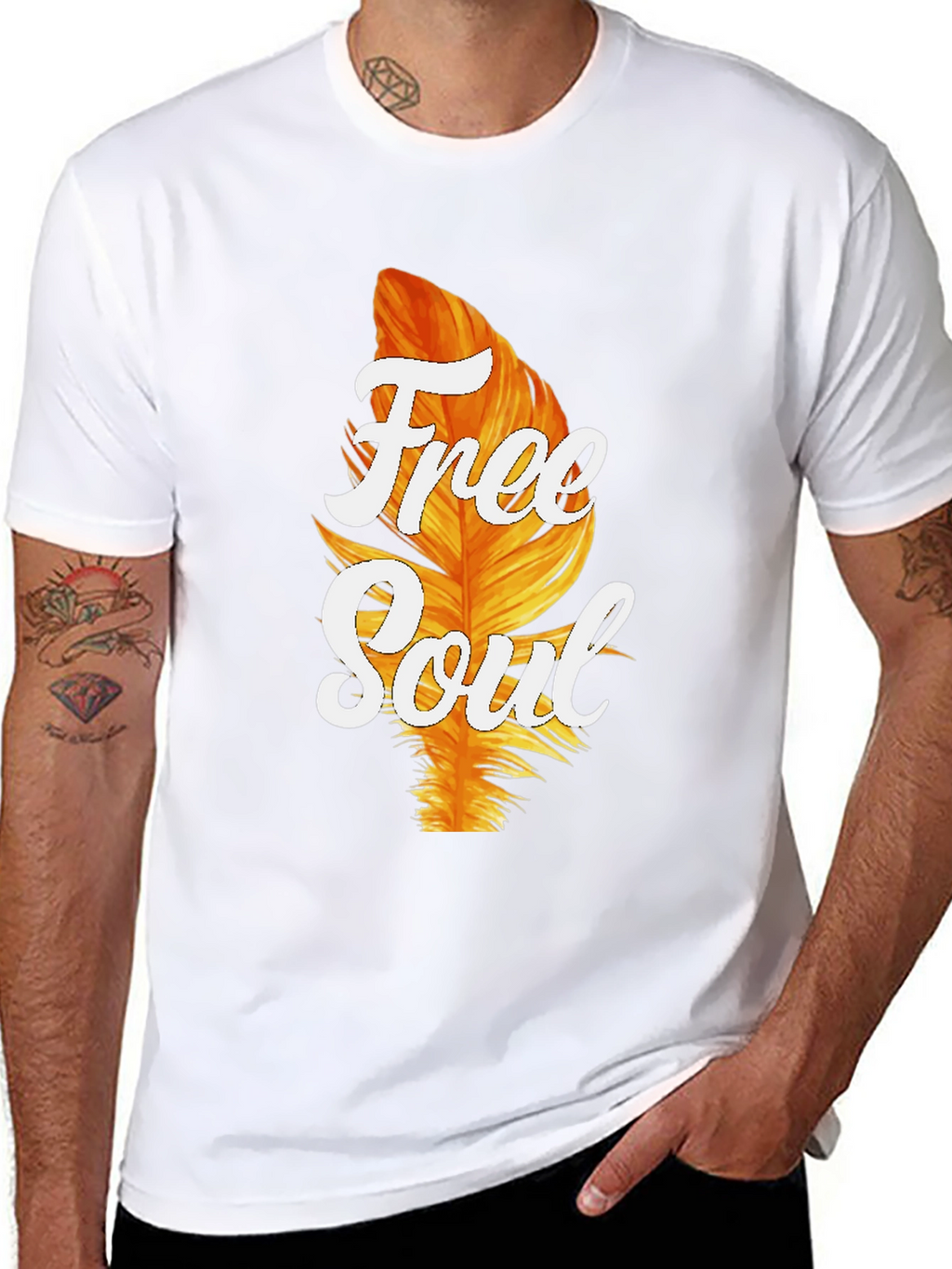 Free Soul Graphic T-Shirt - Black