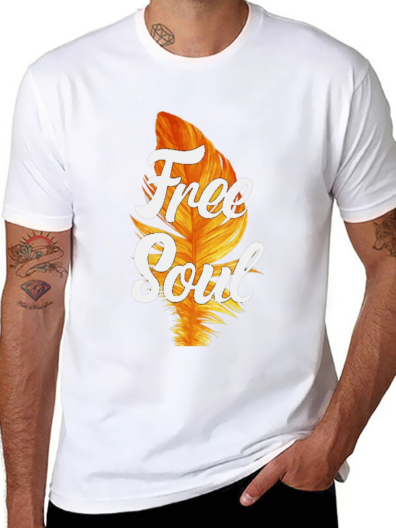 Free Soul Graphic T-Shirt - Black