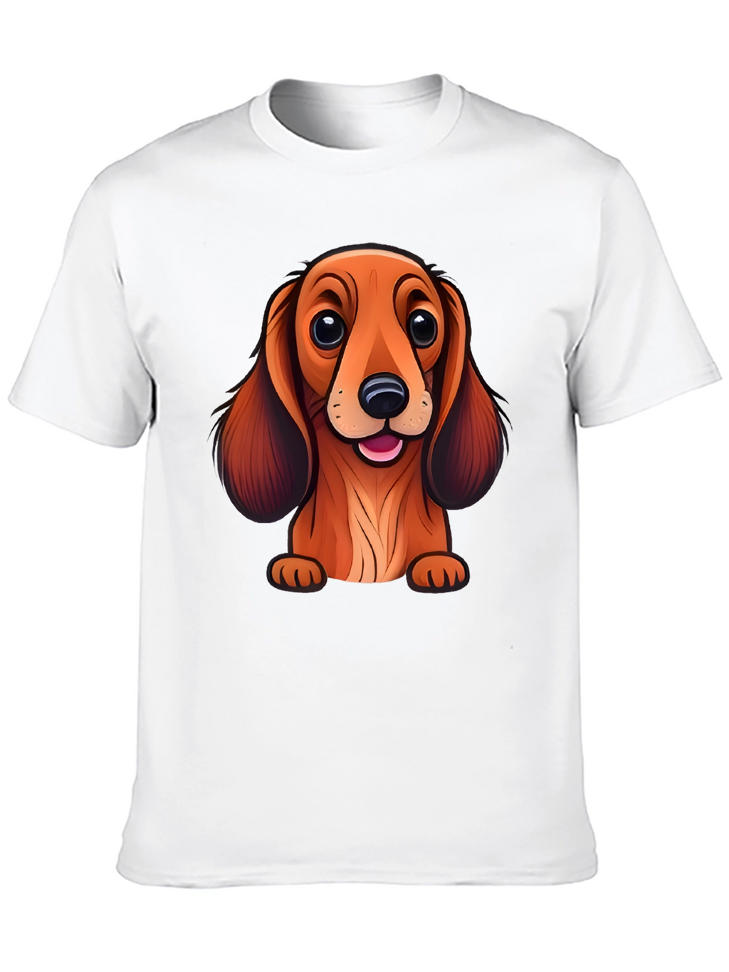 Cute Dachshund Cartoon T-Shirt