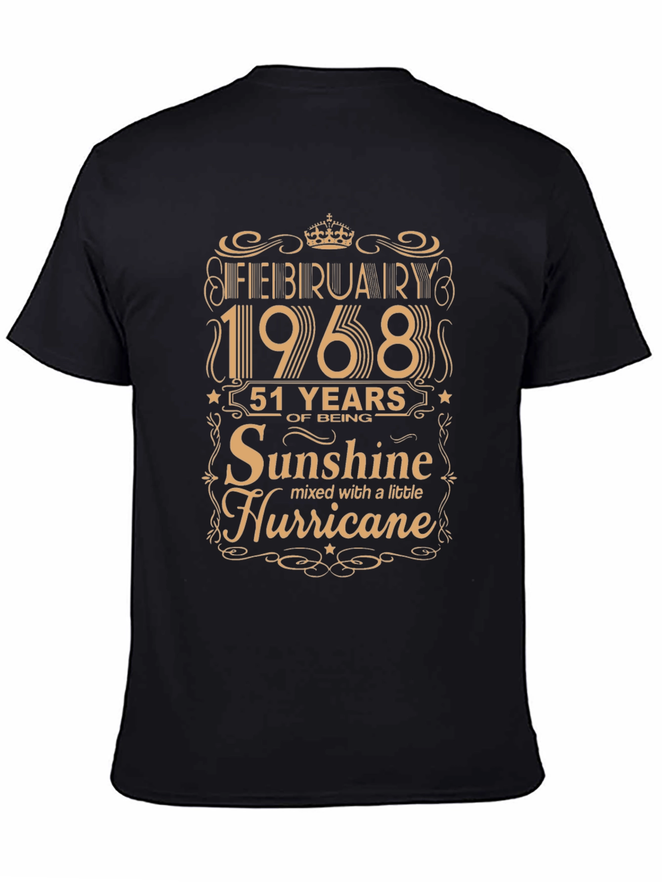 February 1968 51st Birthday Sunshine Hurricane T-Shirt