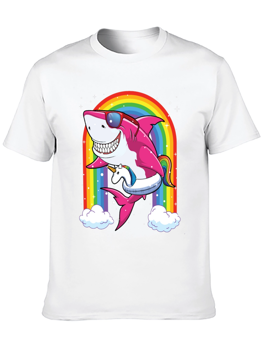Shark Unicorn Rainbow T-Shirt