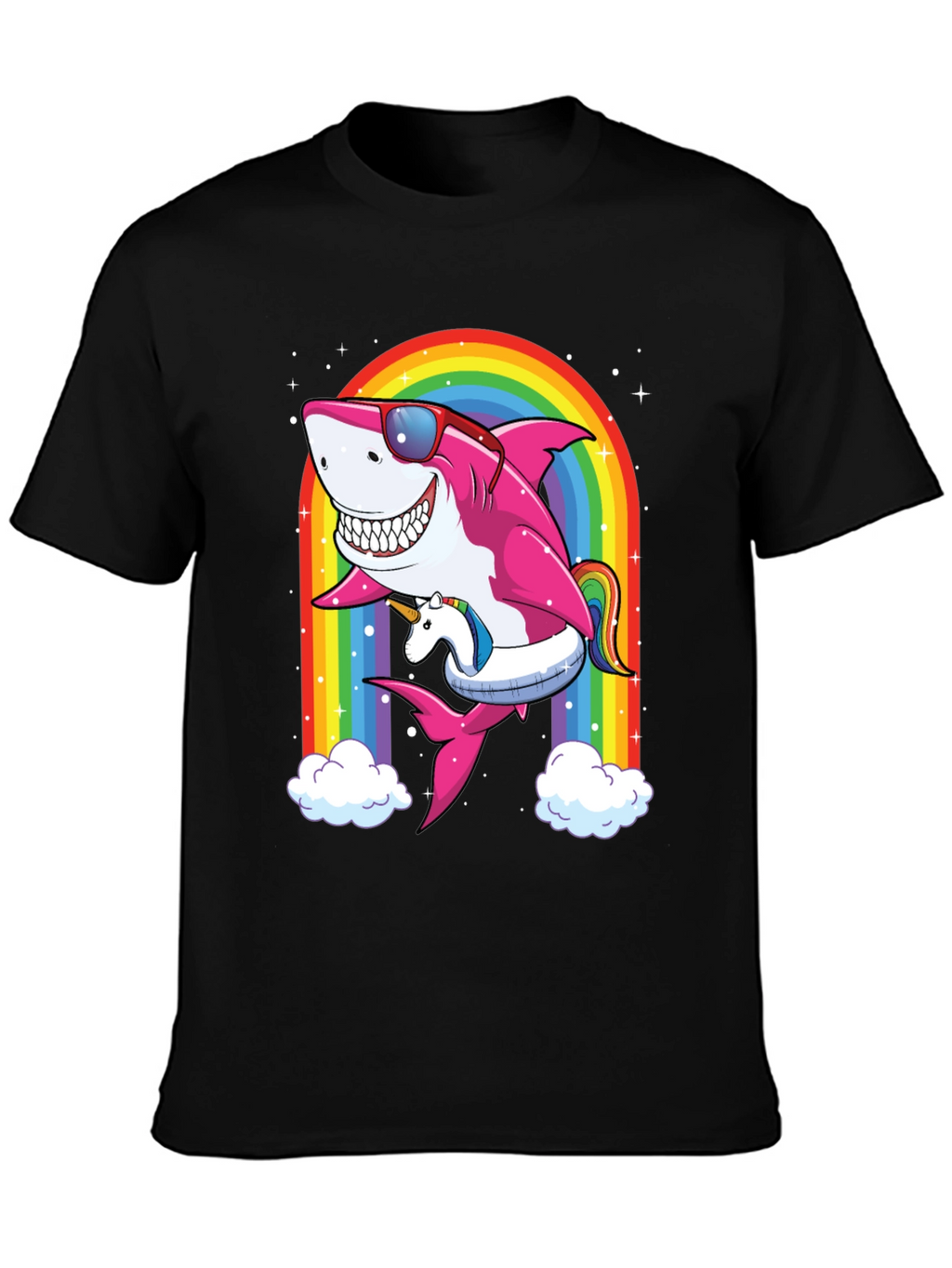 Shark Unicorn Rainbow T-Shirt
