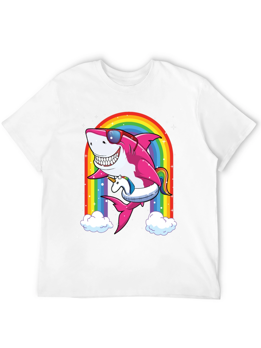 Shark Unicorn Rainbow T-Shirt