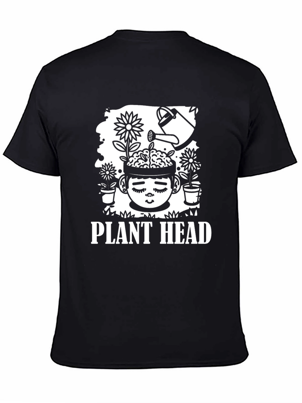 Plant Head Graphic Tee - Quirky Unisex T-Shirt