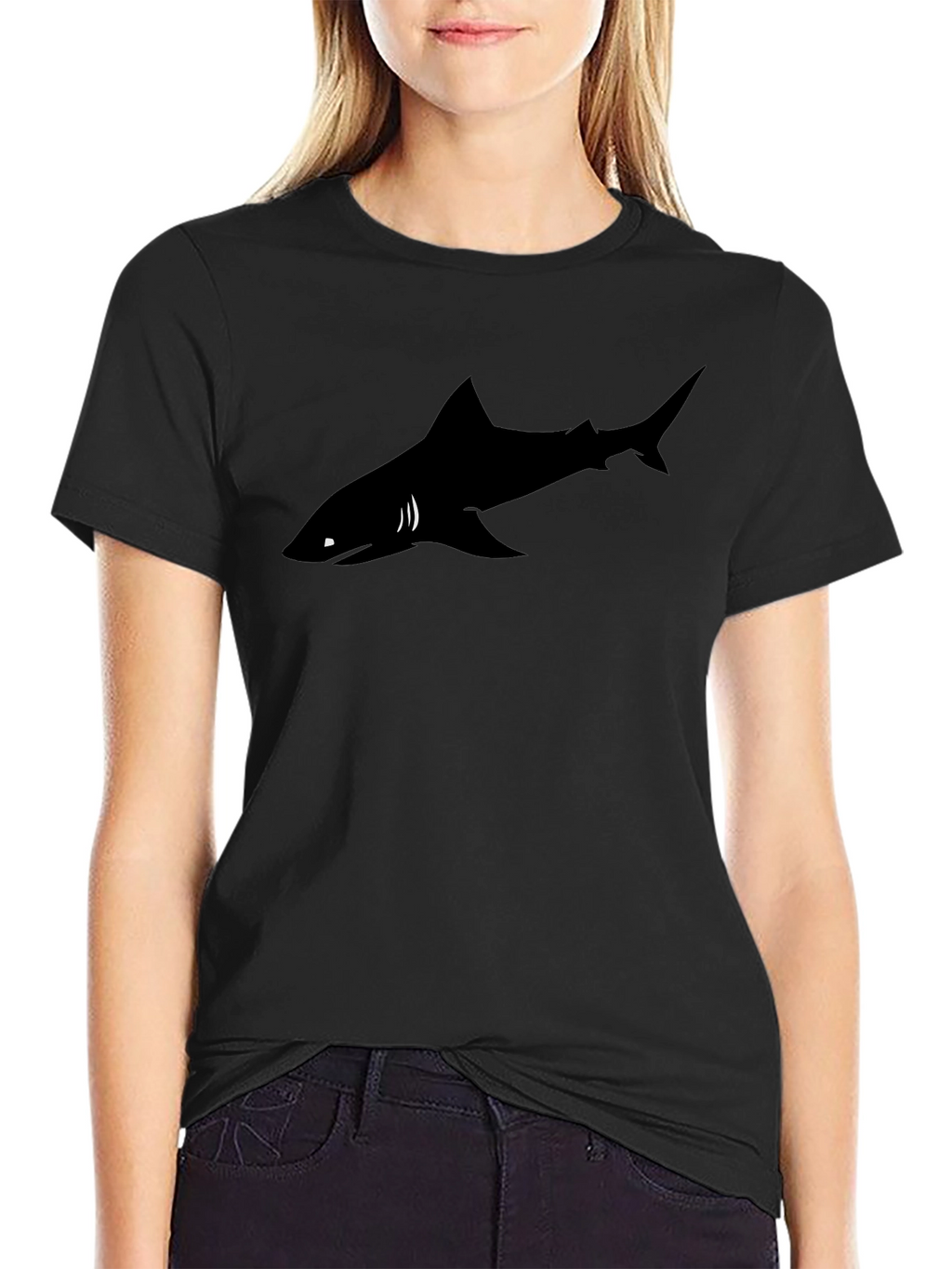 Shark Graphic Black T-Shirt