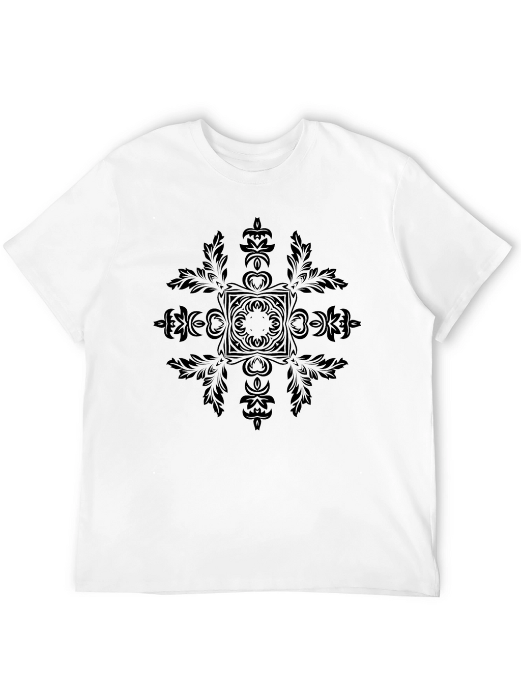 Elegant Black Graphic Tee - Stylish & Comfortable