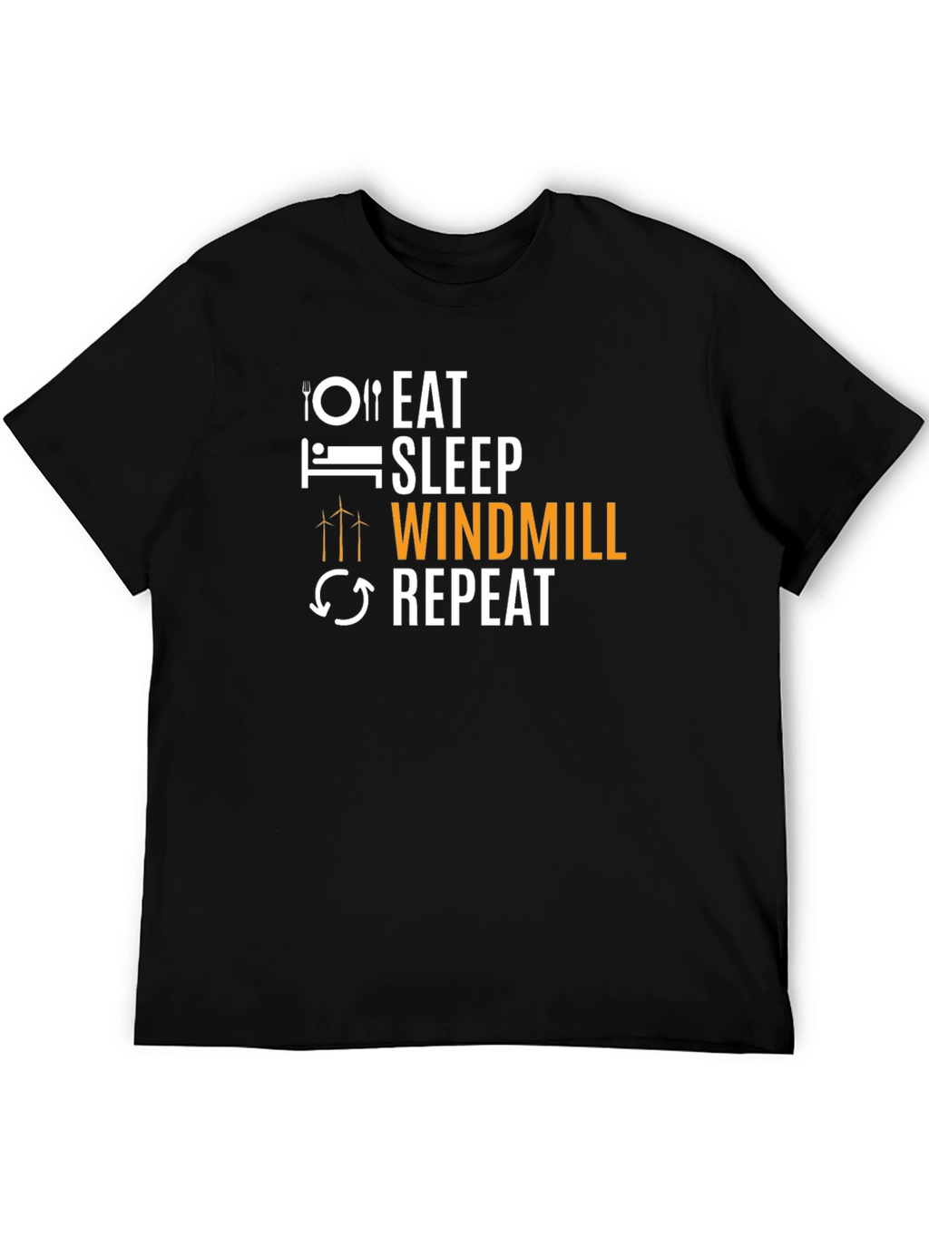Eat Sleep Windmill Repeat Graphic T-Shirt