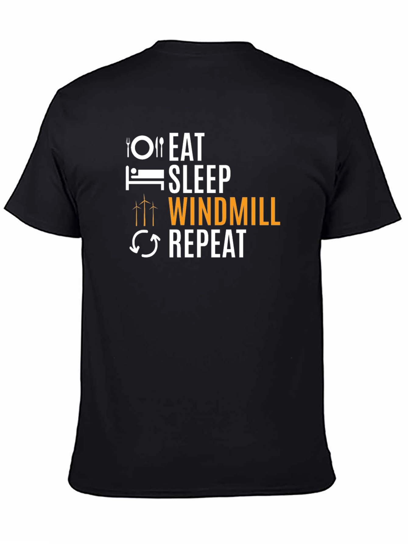 Eat Sleep Windmill Repeat Graphic T-Shirt