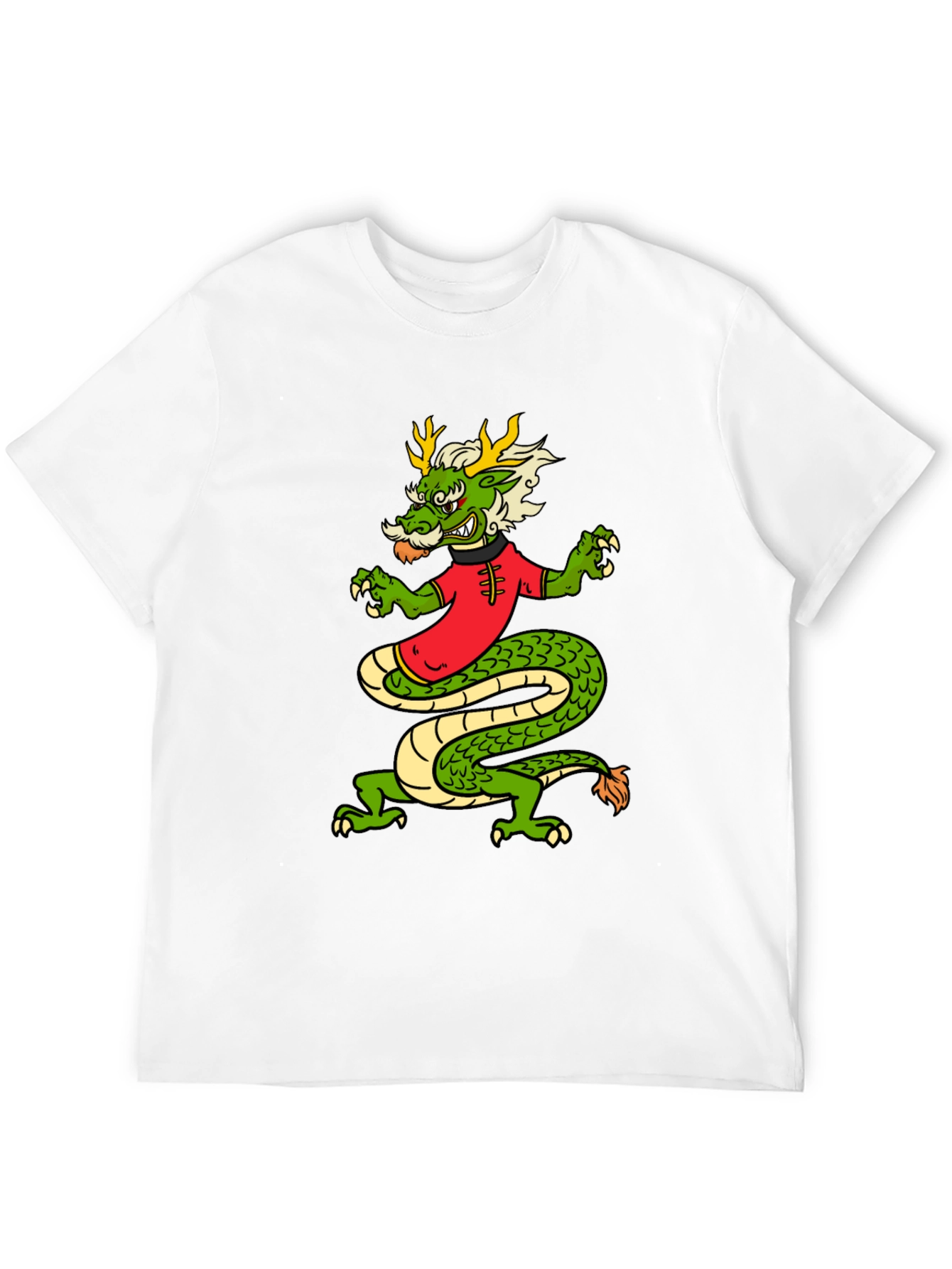 Dragon Graphic Tee - Mens Short Sleeve Black T-Shirt