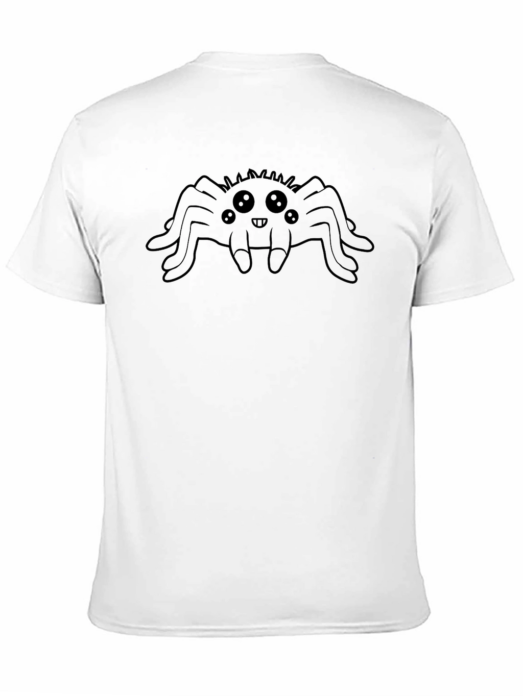 Cute Spider Graphic Black T-Shirt