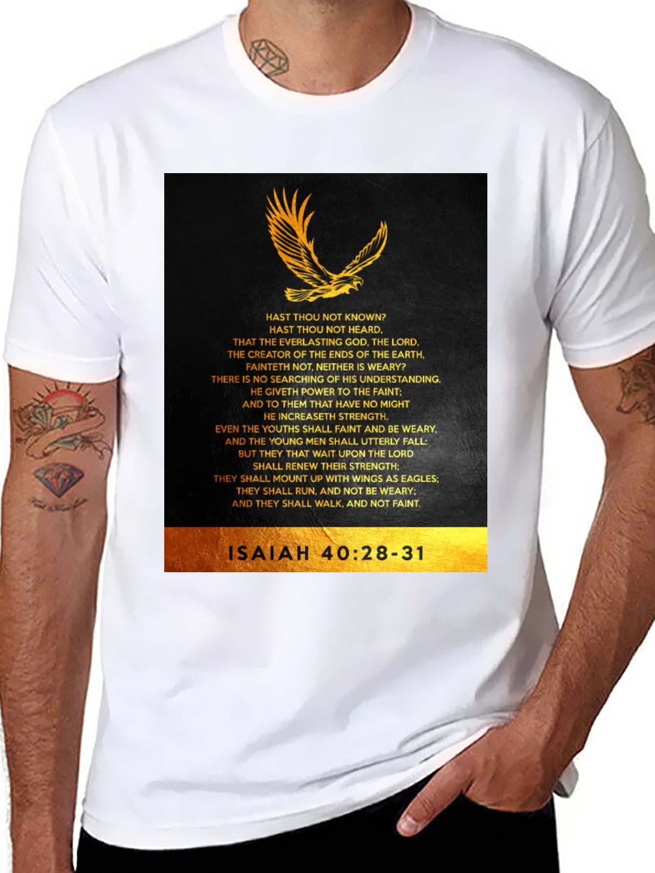Isaiah 40:28-31 Eagle Graphic T-Shirt