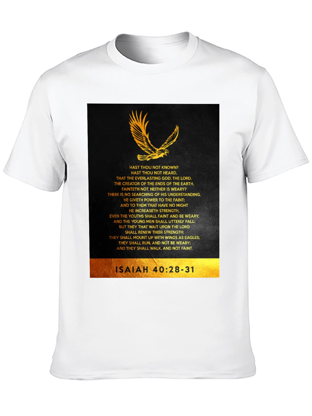 Isaiah 40:28-31 Eagle Graphic T-Shirt