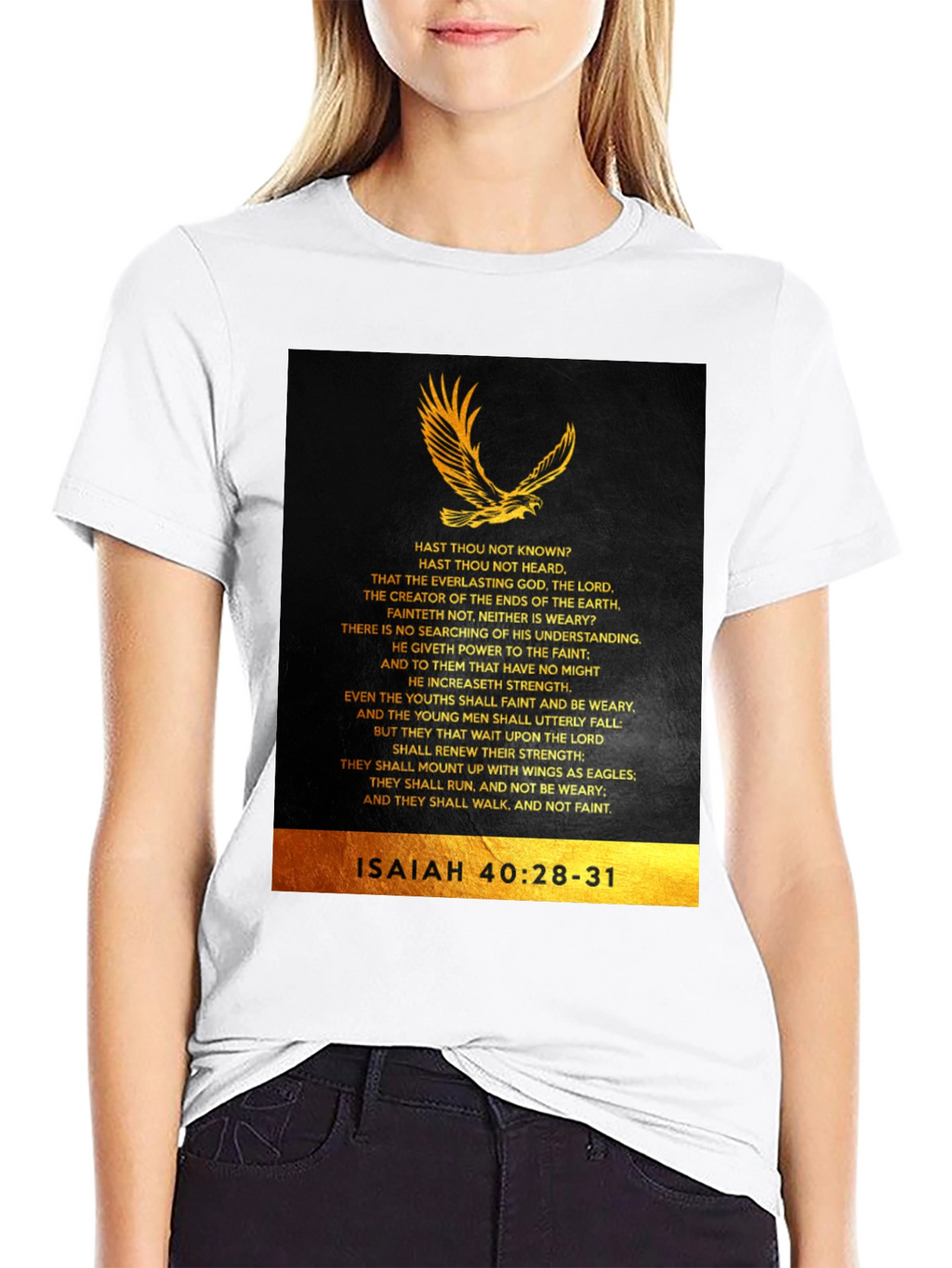 Isaiah 40:28-31 Eagle Graphic T-Shirt