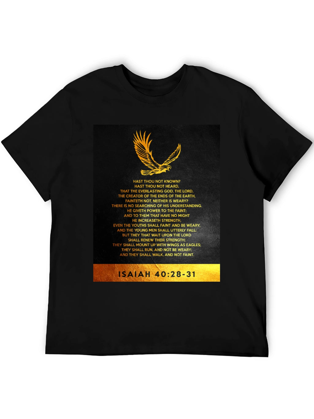 Isaiah 40:28-31 Eagle Graphic T-Shirt