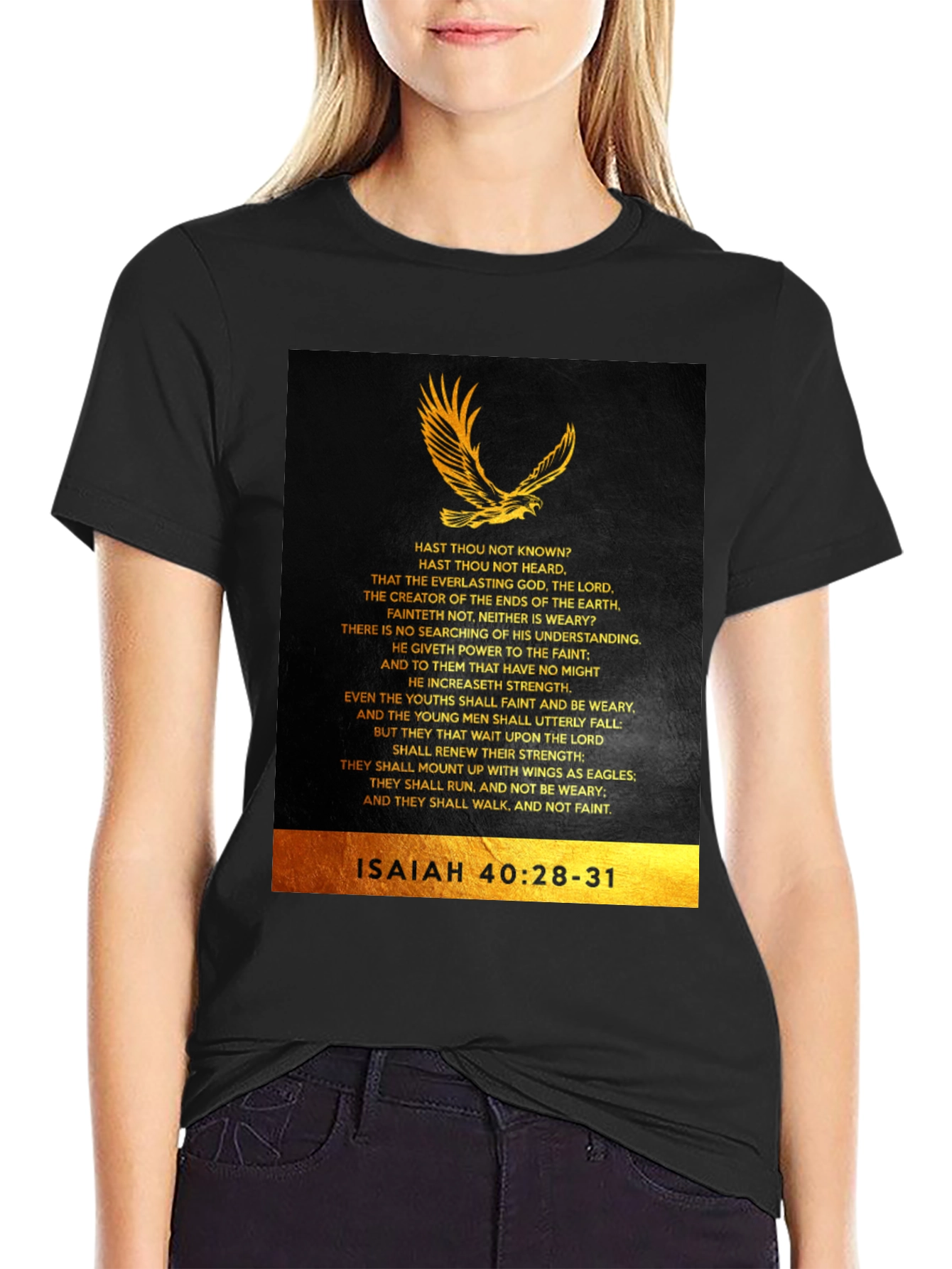 Isaiah 40:28-31 Eagle Graphic T-Shirt