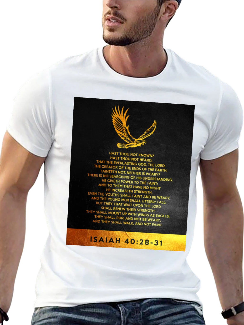 Isaiah 40:28-31 Eagle Graphic T-Shirt
