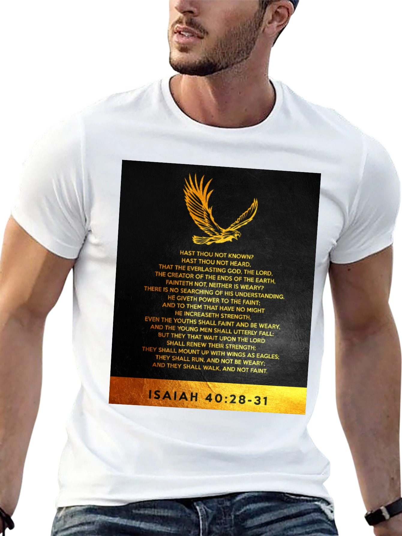 Isaiah 40:28-31 Eagle Graphic T-Shirt