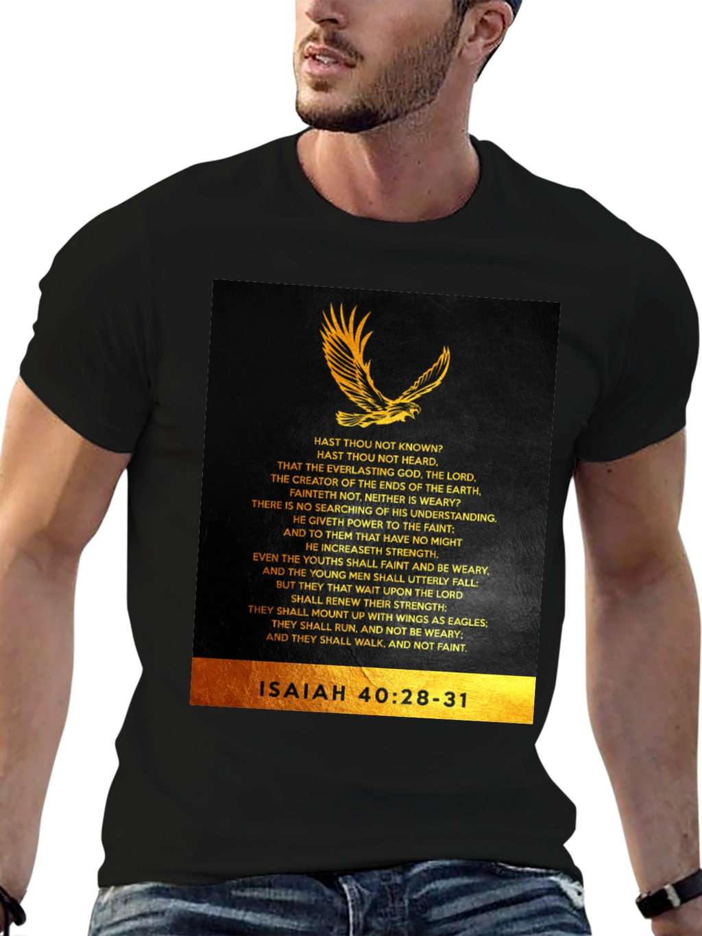 Isaiah 40:28-31 Eagle Graphic T-Shirt