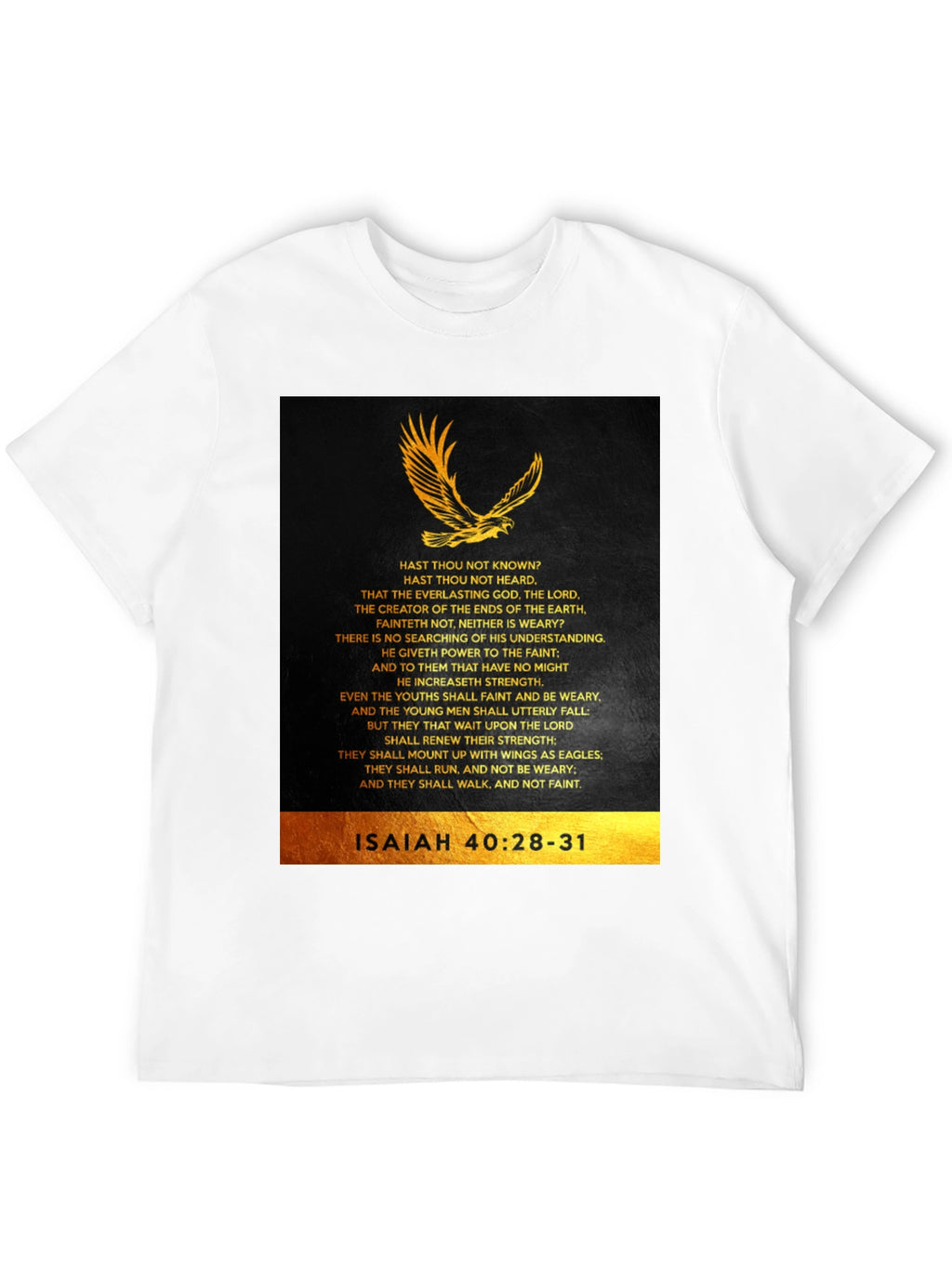 Isaiah 40:28-31 Eagle Graphic T-Shirt
