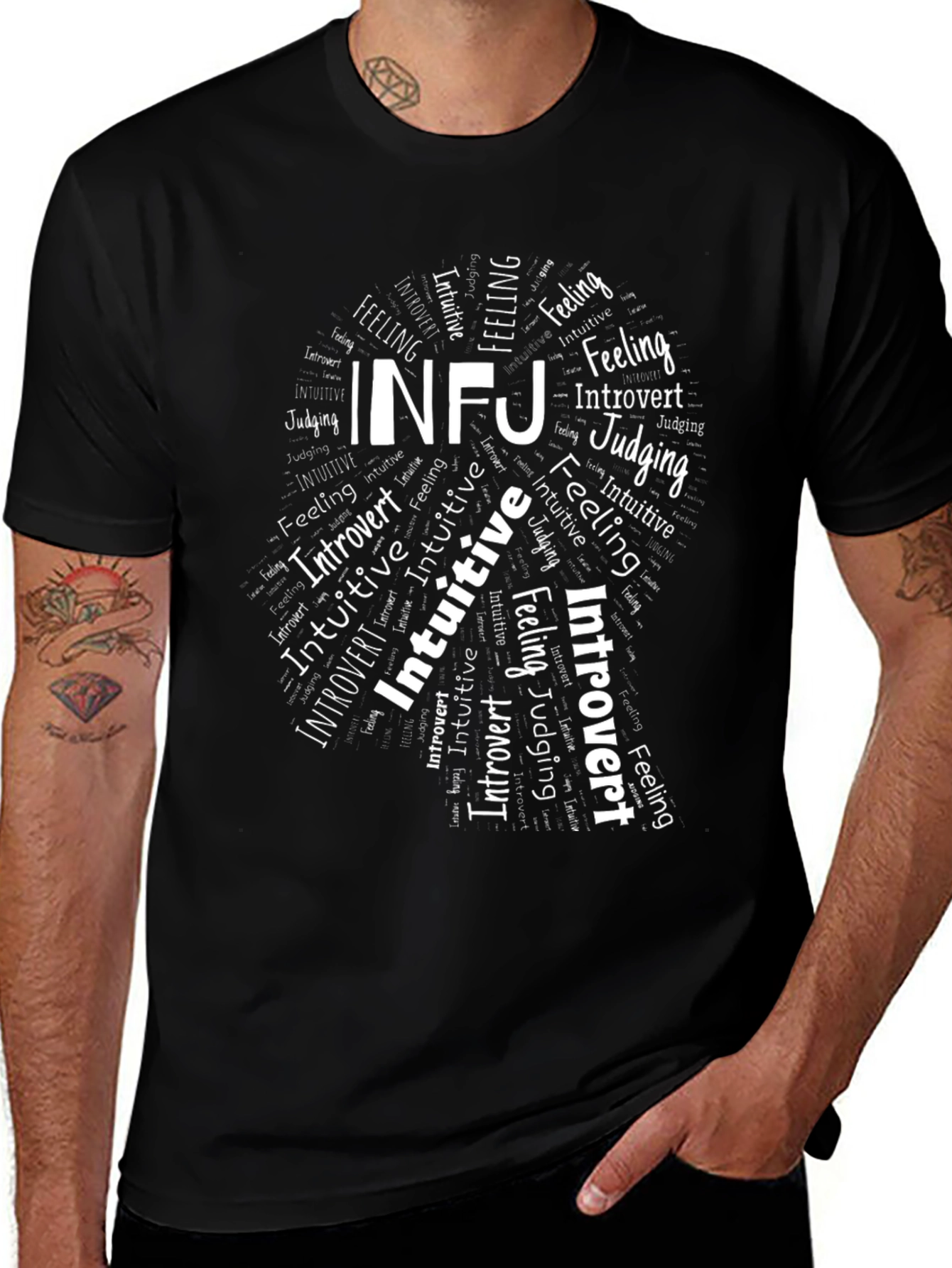 INFJ Personality Type Black T-Shirt