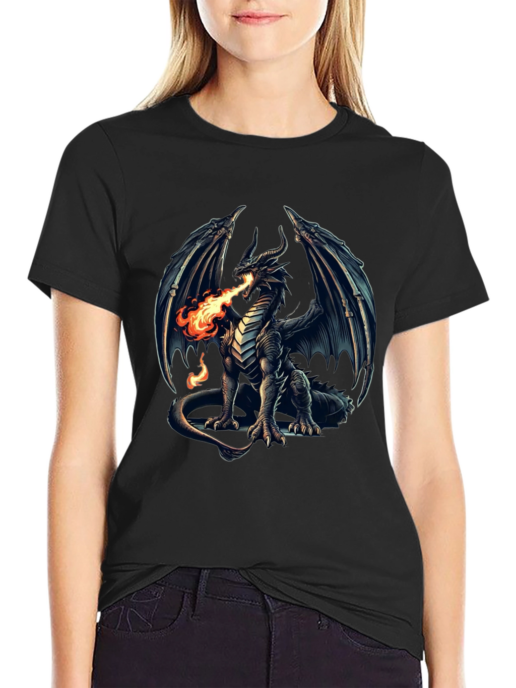 Dragon Fire T-Shirt - Fantasy Graphic Tee