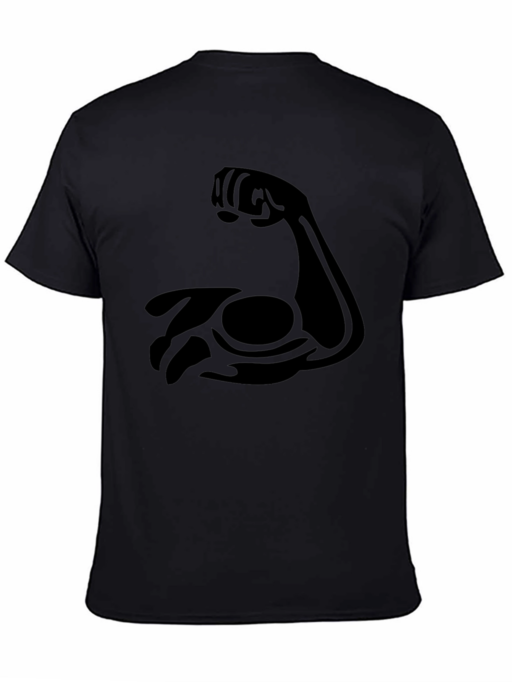 Flex Bicep Graphic Tee - Black Cotton