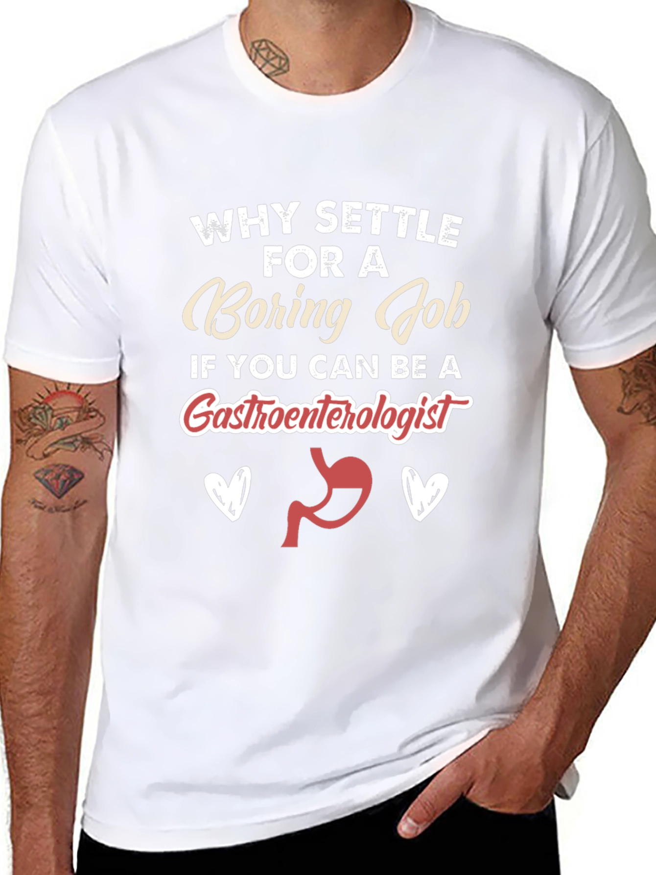 Funny Gastroenterologist T-Shirt - Boring Job Alternative