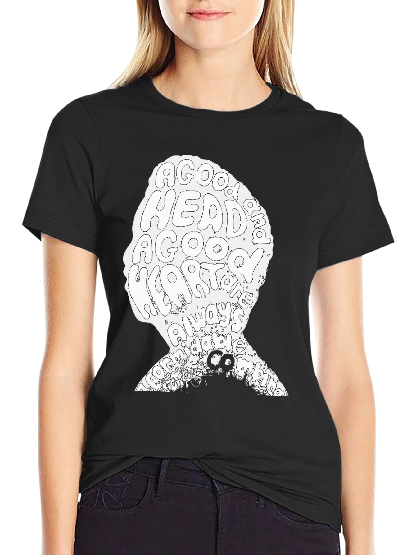 A Good Head & Heart Always Makes a Good Mans T-Shirt