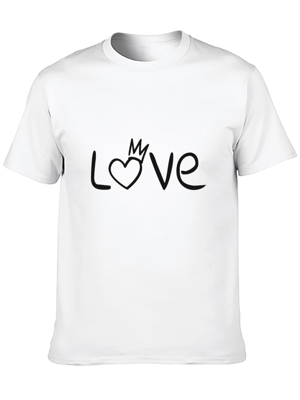 Mens Basic Black Crew Neck T-Shirt