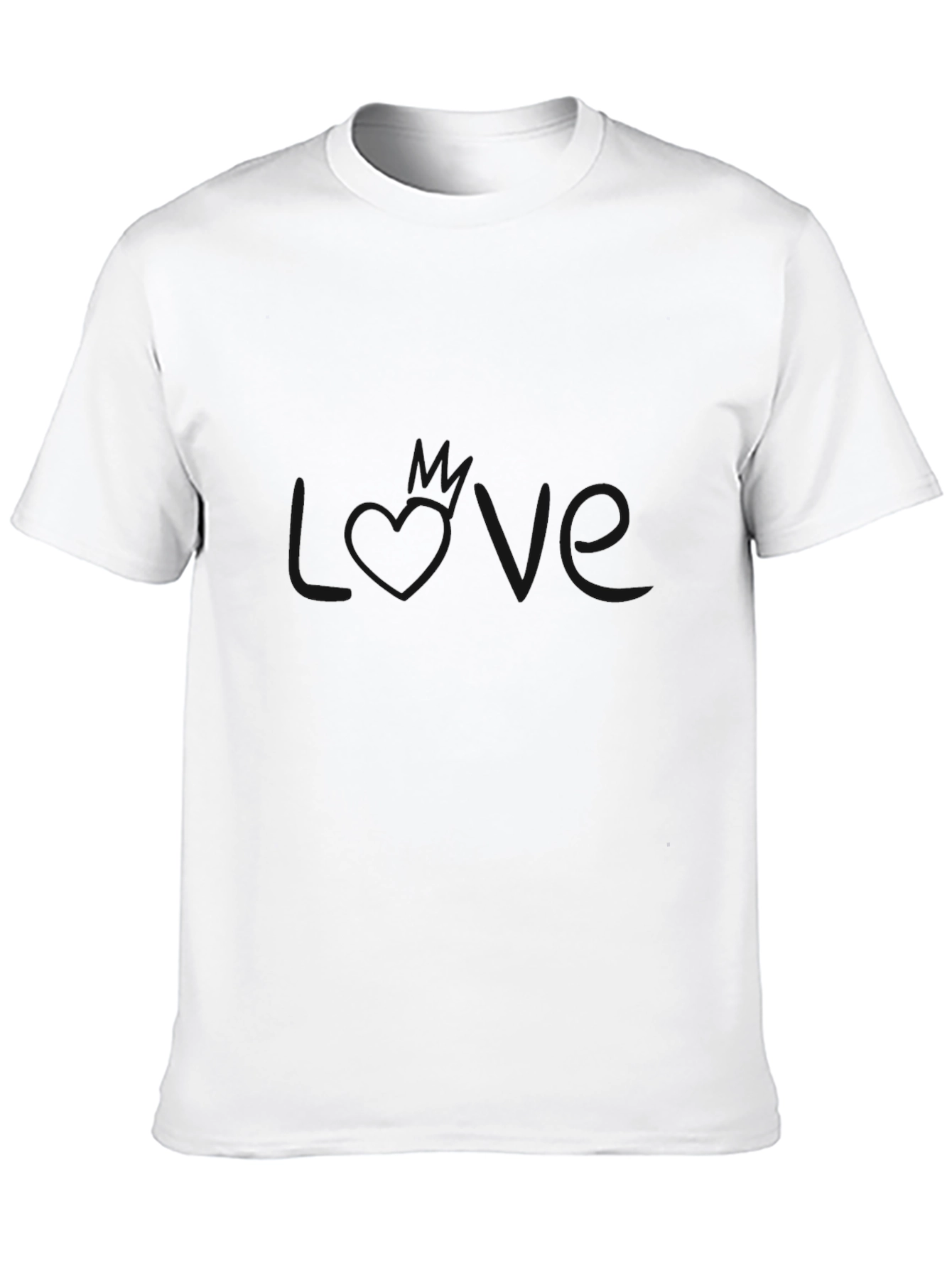 Mens Basic Black Crew Neck T-Shirt