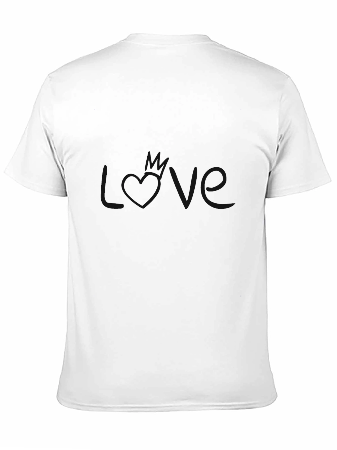 Mens Basic Black Crew Neck T-Shirt