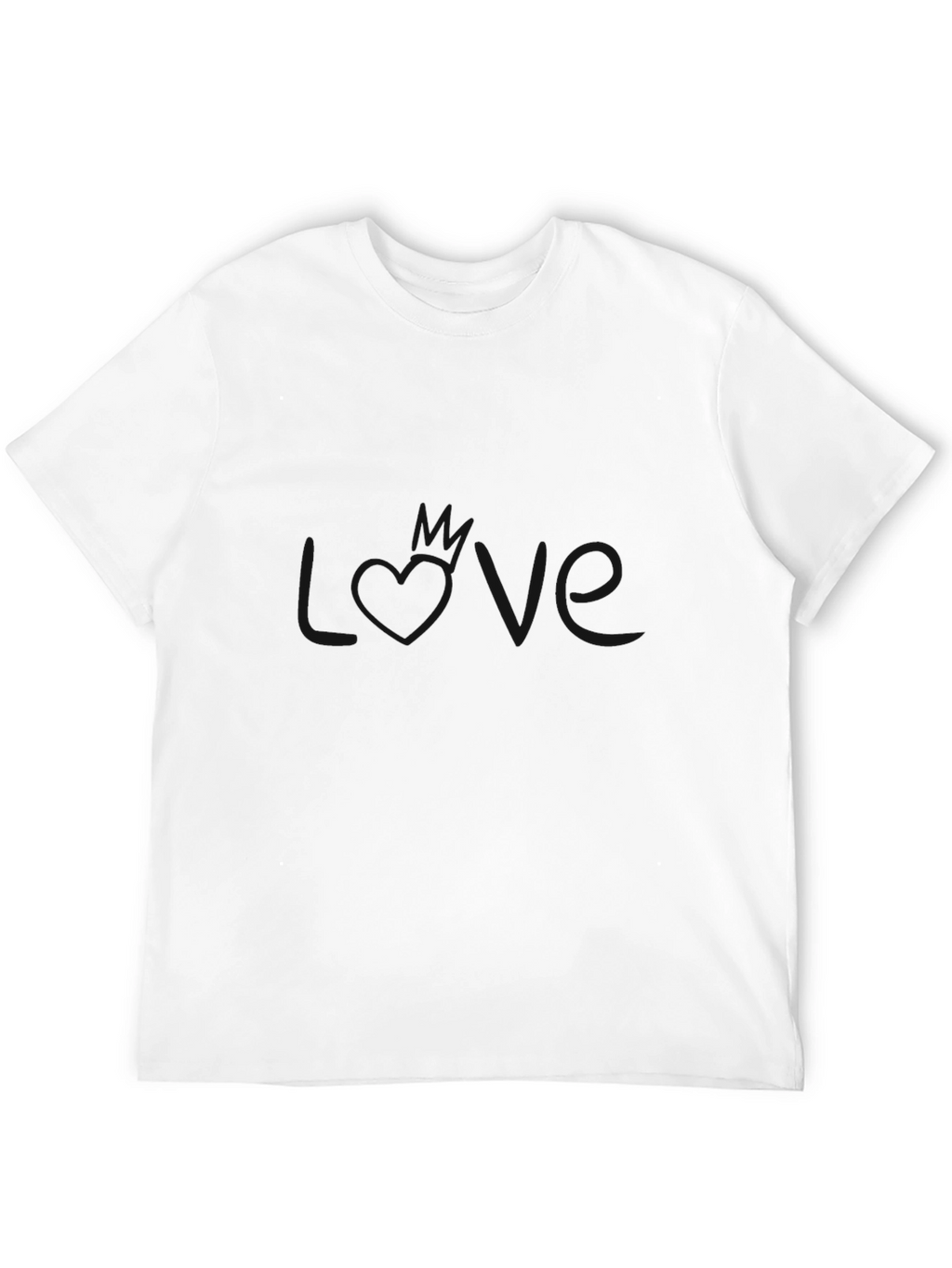 Mens Basic Black Crew Neck T-Shirt