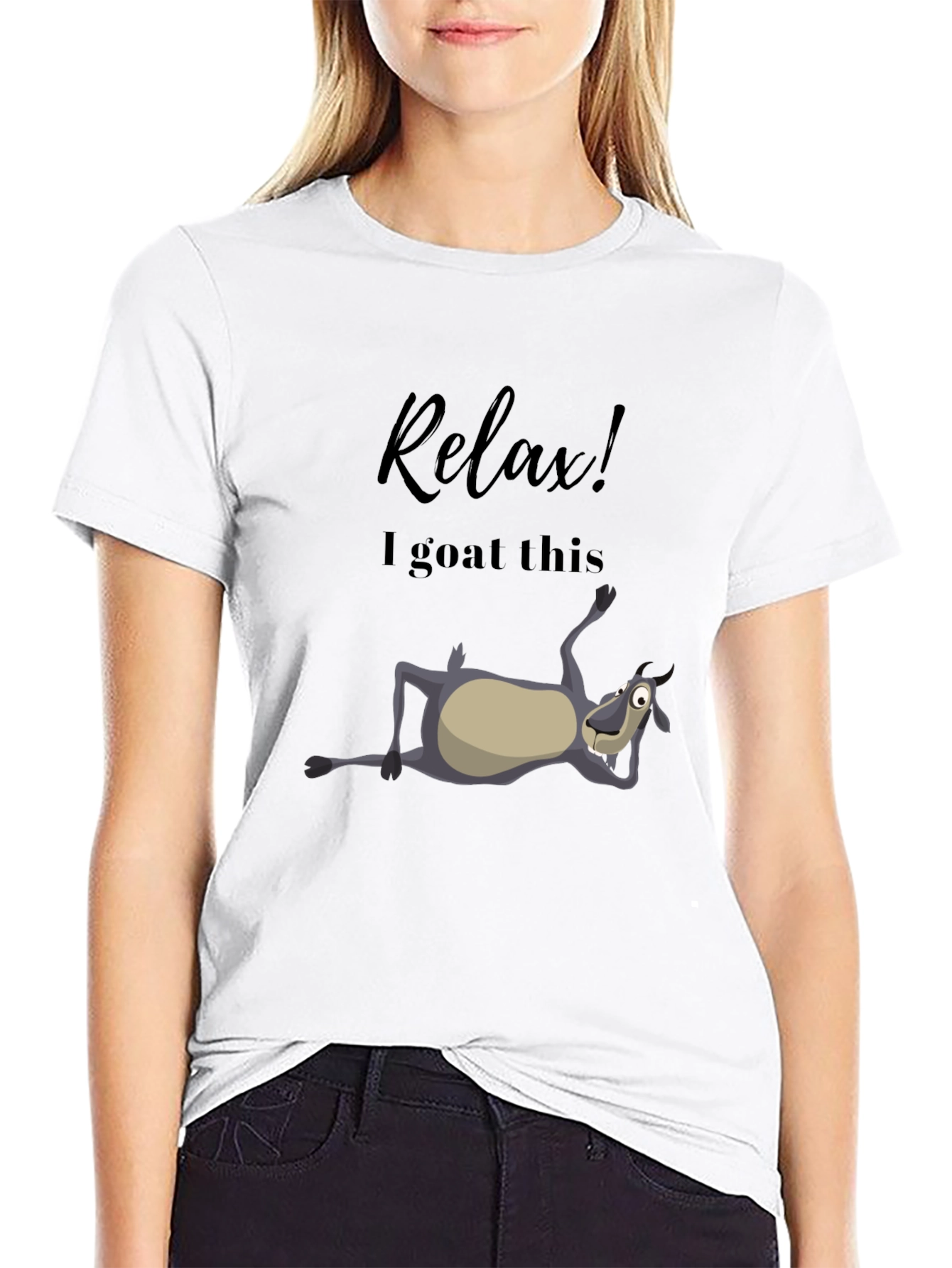 Relax! I Goat This Black T-Shirt