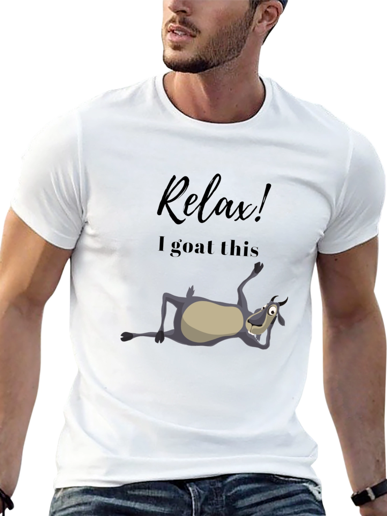 Relax! I Goat This Black T-Shirt