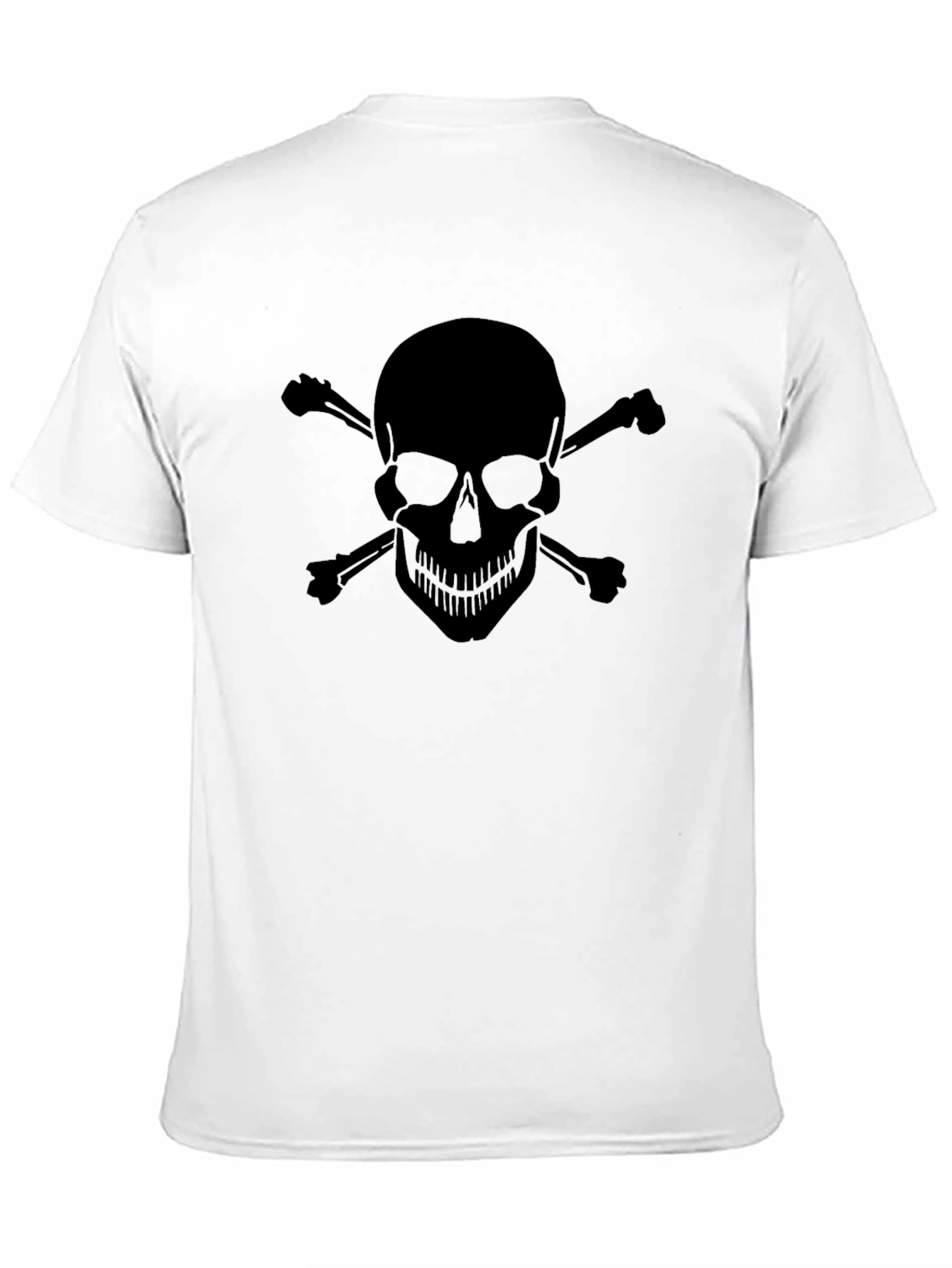 Skull & Crossbones Graphic Tee - Mens Black T-Shirt