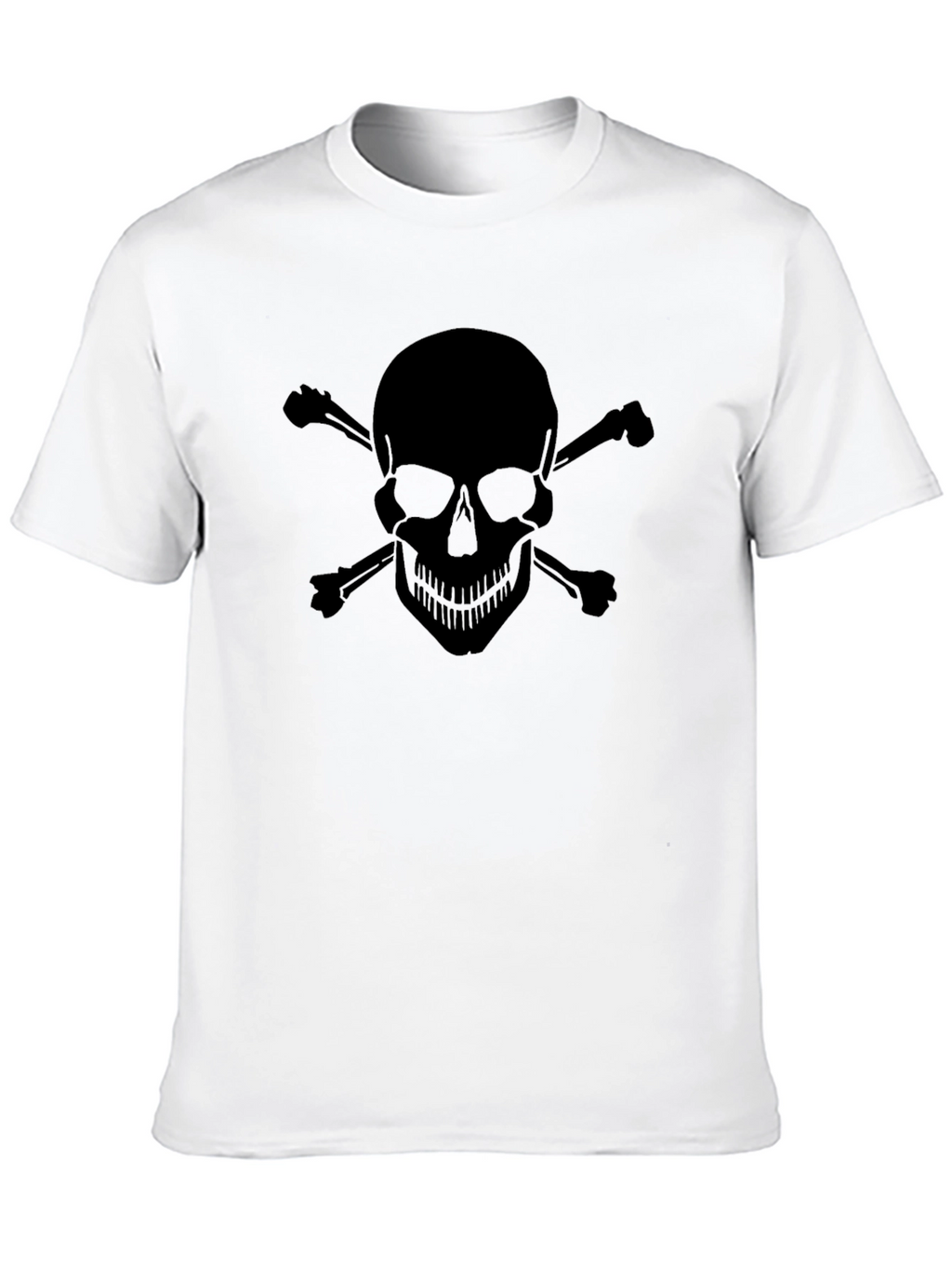 Skull & Crossbones Graphic Tee - Mens Black T-Shirt