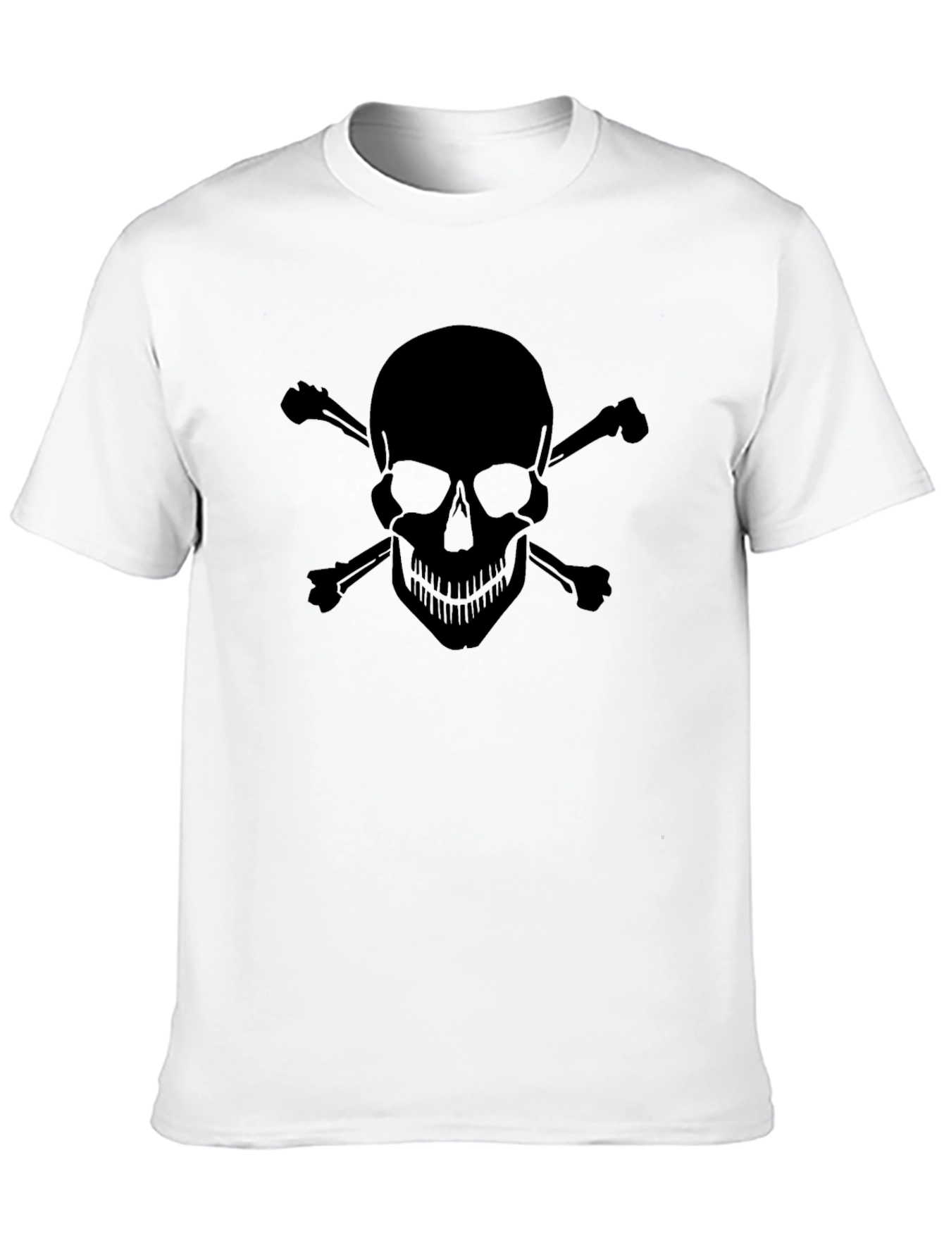 Skull & Crossbones Graphic Tee - Mens Black T-Shirt