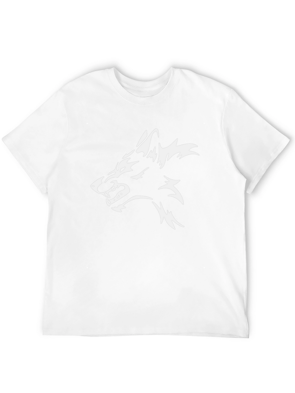 Black Wolf Graphic Tee - Stylish Mens T-Shirt