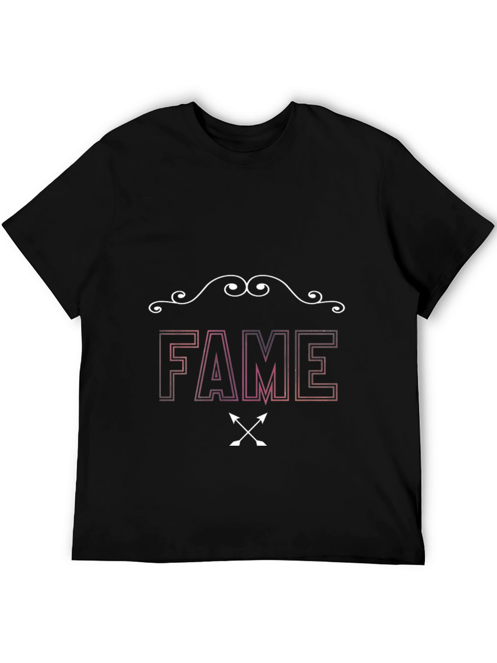 FAME Graphic Print Black T-Shirt