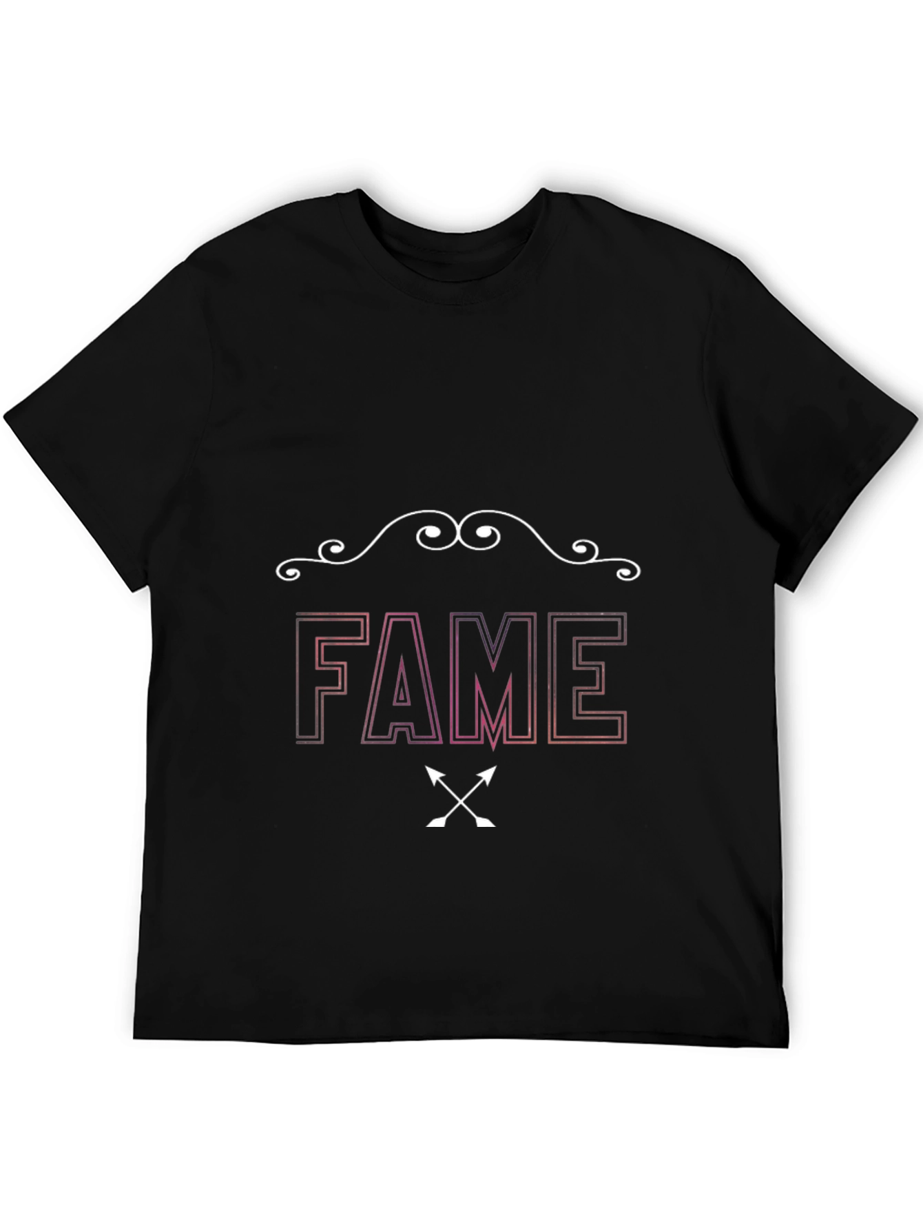 FAME Graphic Print Black T-Shirt