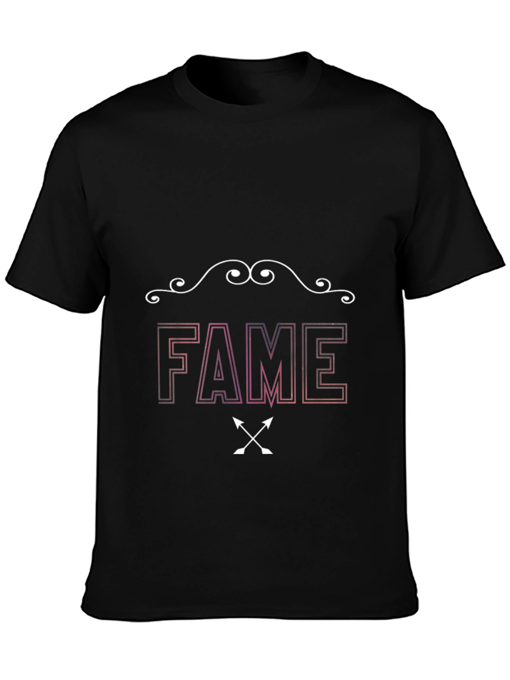 FAME Graphic Print Black T-Shirt