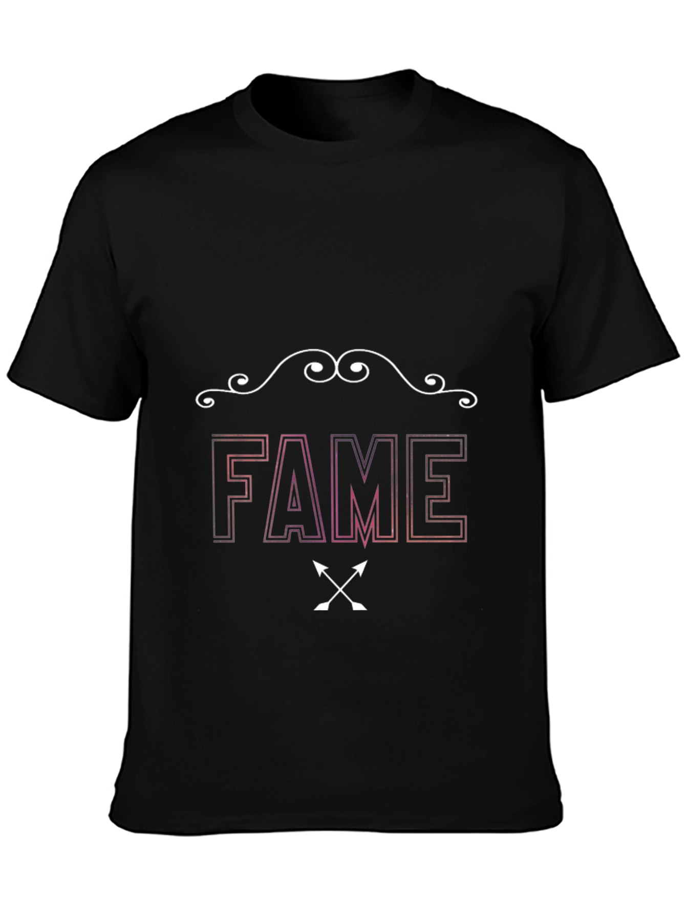 FAME Graphic Print Black T-Shirt
