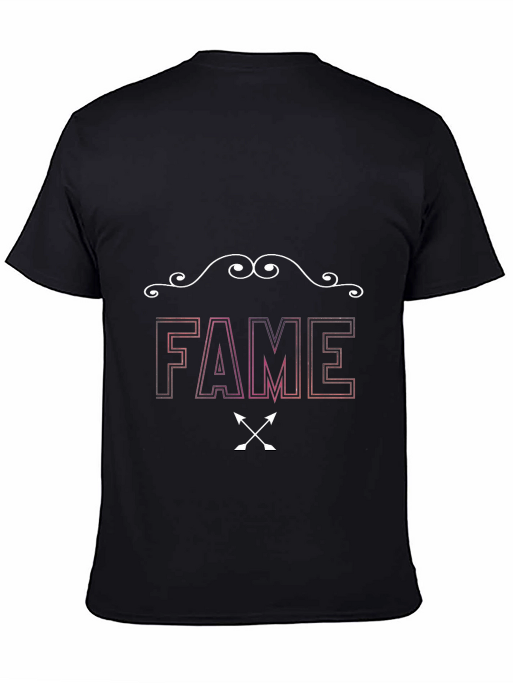 FAME Graphic Print Black T-Shirt