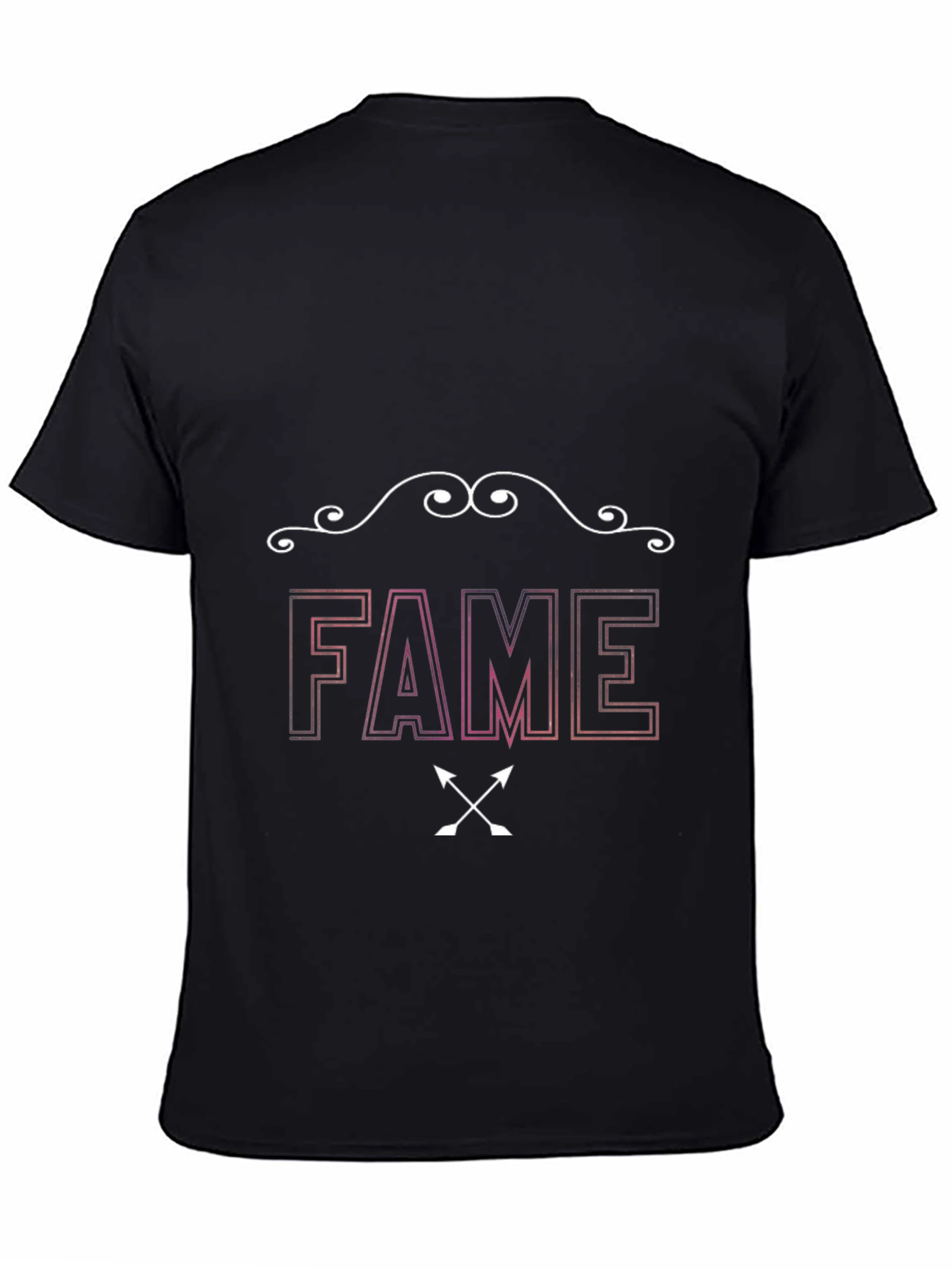 FAME Graphic Print Black T-Shirt