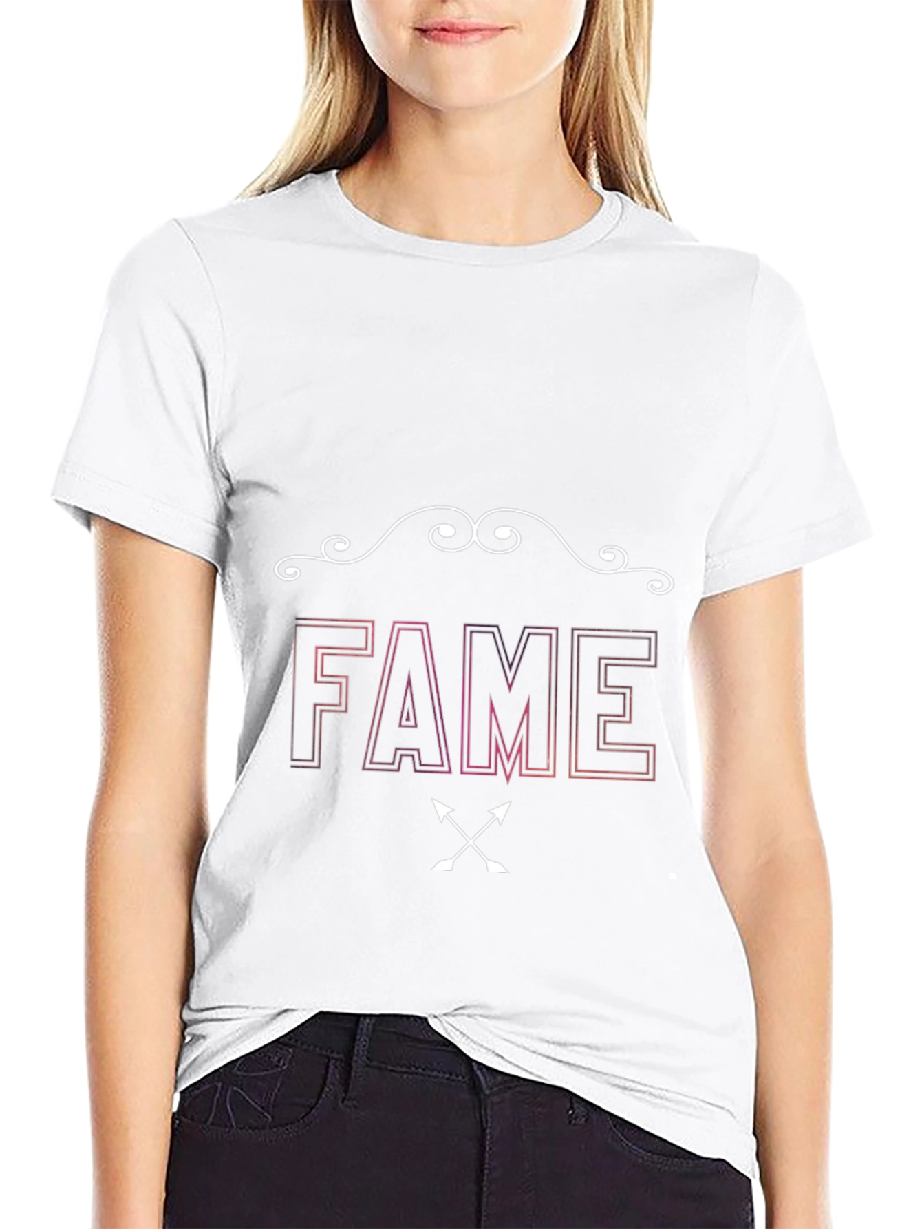 FAME Graphic Print Black T-Shirt