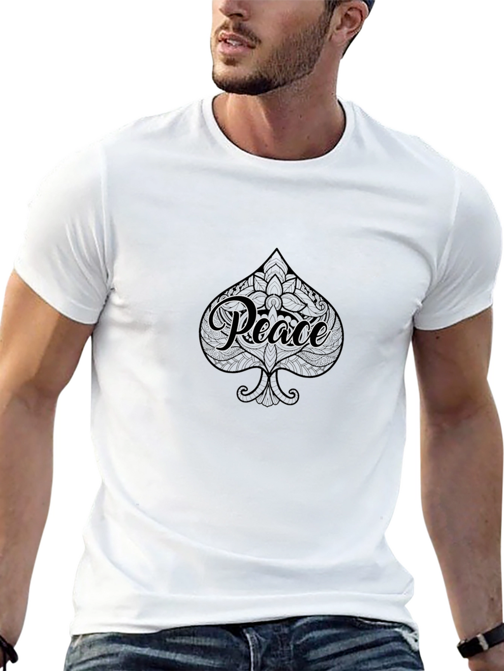 Peace Spade Graphic T-Shirt