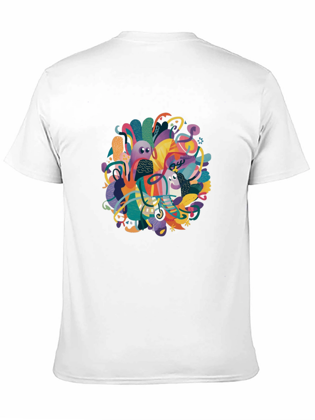 Abstract Art Graphic Tee - Modern Casual Wear