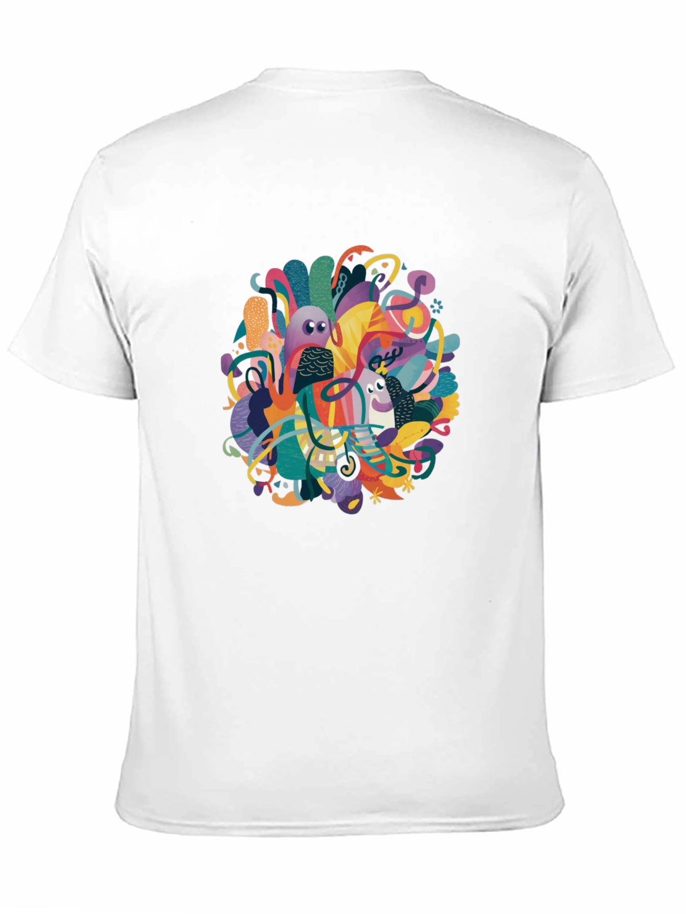 Abstract Art Graphic Tee - Modern Casual Wear