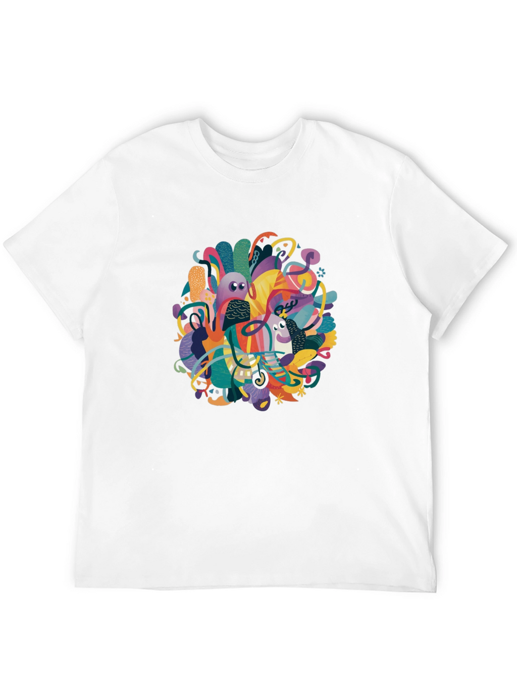 Abstract Art Graphic Tee - Modern Casual Wear